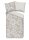 Descanso Bettwäsche 155x220 + 1 x 80x80 cm Mako Satin Ancona Blumen natur