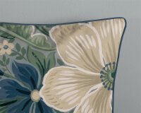 Descanso Bettwäsche 200x200 + 2 x 80x80 cm Mako Satin Alessia Blumen bunt