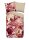 Descanso Bettwäsche 200x200 + 2 x 80x80 cm Mako Satin Chaja Blumen natur