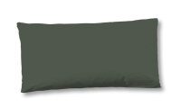 HIP Kissenbezug 40x80 cm Mako Satin Uni Einfarbig gr&uuml;n