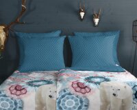 HIP Kissenbezug 40x80 cm Flanell Kodiak grafischer Druck...