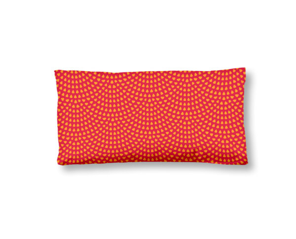 HIP Kissenbezug 40x80 cm Mako Satin Yuki Mandalas und Blumen rot