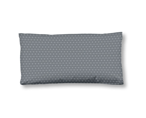 HIP Kissenbezug 40x80 cm Mako Satin Olinga Mandalas und Blumen grau
