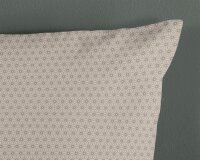 HIP Kissenbezug 40x80 cm Mako Satin Alrune Mandalas mit Federn und Schmetterlingen natur