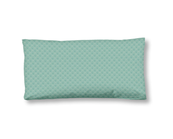 HIP Kissenbezug 40x80 cm Mako Satin Vespera grafischer Druck gr&uuml;n