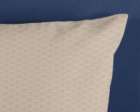 HIP Kissenbezug 40x80 cm Mako Satin Nishell grafischer Druck blau