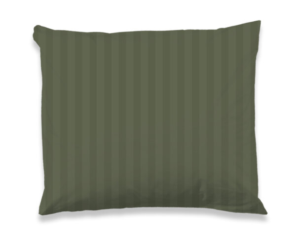 Descanso Kissenbezug 60x70 cm Mako Satin Hotel Sevilla ruhiger Satin-Streifen gr&uuml;n