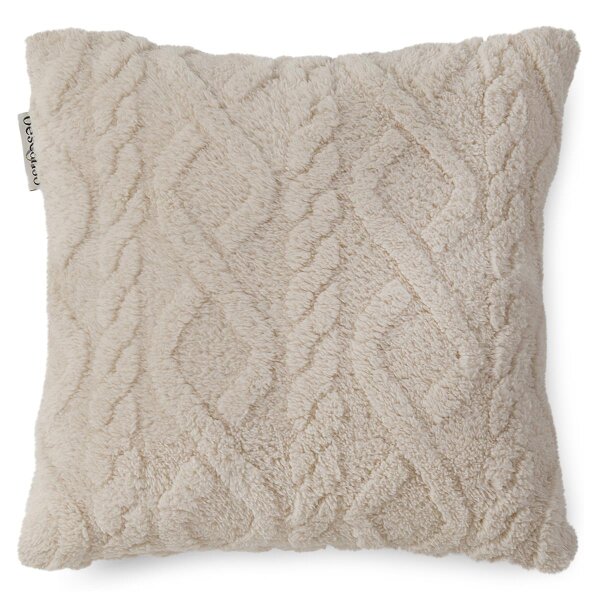 Descanso Zierkissen 40x40 cm Jacquard-Teddy Jacquard Teddy jacquard teddy natur