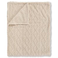 Descanso Plaid 150x200 cm Jacquard-Teddy Jacquard Teddy Jacquard Teddy natur