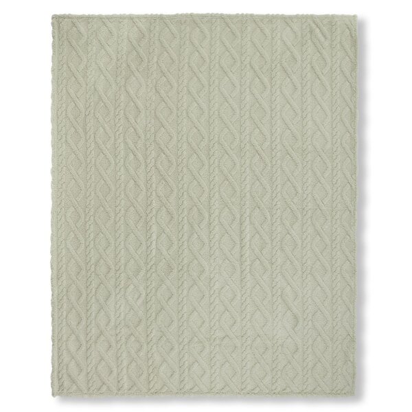Descanso Plaid 130x160 cm Jacquard-Teddy Jacquard Teddy Jacquard Teddy gr&uuml;n