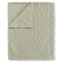 Descanso Plaid 150x200 cm Jacquard-Teddy Jacquard Teddy Jacquard Teddy grün