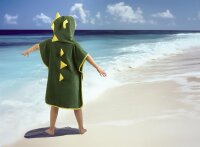 Good Morning Strandtuch 60x140 cm Frottee Joep Dinosaurier gr&uuml;n