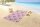 Good Morning Strandtuch 75x150 cm Frottee Femke Leopard-Print Herzchen rosa
