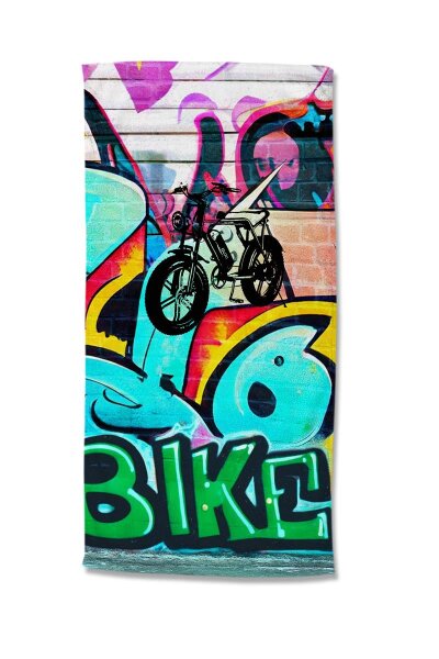 Good Morning Strandtuch 75x150 cm Frottee Charlie Graffiti bunt
