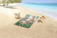 Good Morning Strandtuch 75x150 cm Frottee Thabo Dschungel Tiere bunt