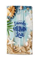 Good Morning Strandtuch 100x180 cm Frottee Vitamin Sea...
