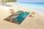 Good Morning Strandtuch 100x180 cm Frottee Bali Seestern und Muscheln blau