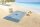 Good Morning Strandtuch 100x180 cm Frottee Breeze Holzbretter / maritim blau
