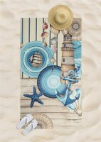 HIP Strandtuch 100x180 cm Frottee Aldiana Mandalas und...