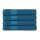 Good Morning Uni handtuch 4 x 50x100 cm Frottee Uni Einfarbig blau