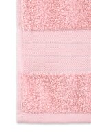 Good Morning Uni handtuch 2 x 70x140 cm Frottee Uni Einfarbig rosa