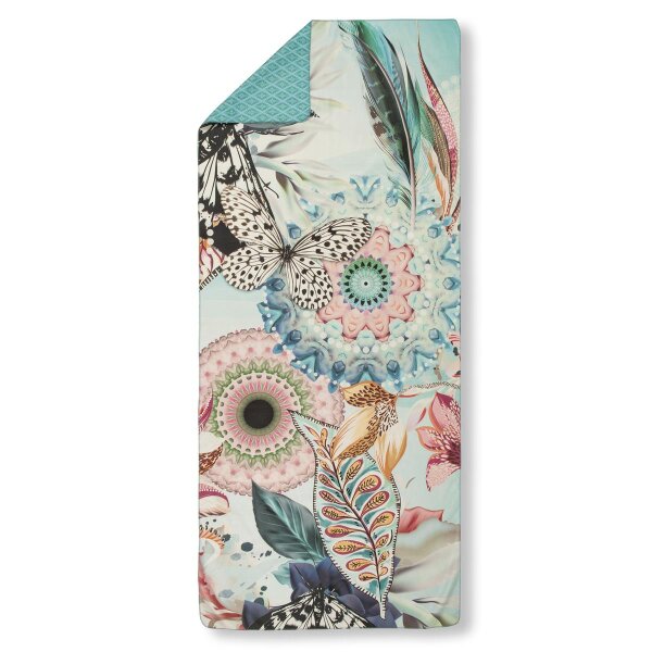 HIP Sporthandtuch 75x180 cm Polyvelvet Maximilian Mandalas und Blumen blau