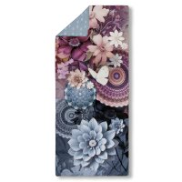HIP Sporthandtuch 75x180 cm Polyvelvet Asher Mandalas & Blumen bunt