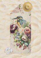 Descanso Sporthandtuch 75x180 cm Polyvelvet Verde Blumen...