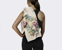 Descanso Sporthandtuch 50x100 cm Polyvelvet Verde fleurs...