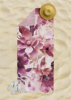 Descanso Sporthandtuch 75x180 cm Polyvelvet Chaja Blumen...