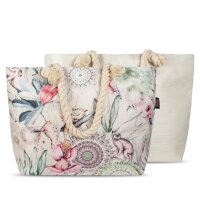 HIP Tasche 43x60 cm Gewebtes Polyester Wayan Tropisches...