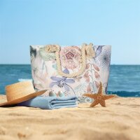 HIP Tasche 43x60 cm Gewebtes Polyester Zephir Mandalas und Blätter bunt