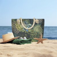 HIP Tasche 43x60 cm Gewebtes Polyester Agatha Mandalas & Pfau grün