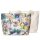 Descanso Tasche 43x60 cm Gewebtes Polyester Dilana Blumen und Vögel natur