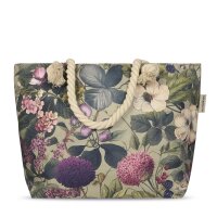 Descanso Tasche 43x60 cm Gewebtes Polyester Onaz Blumen & Blätter grün
