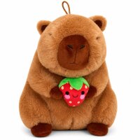Capybara Kuscheltier 20 cm mit Frucht Erdbeer...