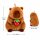 Capybara Kuscheltier 20 cm mit Frucht Erdbeer Anhänger weich Plüschtier Kinder Figur Geschenk