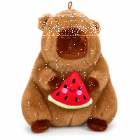 Capybara Kuscheltier 20 cm mit Frucht Wassermelone...