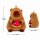 Capybara Kuscheltier 20 cm mit Frucht Wassermelone Anhänger weich Plüschtier Kinder Deko Geschenk