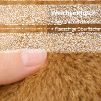 Capybara Kuscheltier 20 cm mit Frucht Ananas Anh&auml;nger weich Pl&uuml;schtier Kinder Deko Geschenk