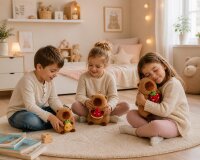 Capybara Kuscheltier 20 cm mit Frucht Ananas Anh&auml;nger weich Pl&uuml;schtier Kinder Deko Geschenk