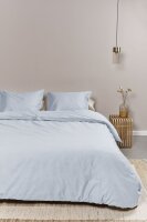 Ambiante Baumwolle Bettwäsche Cotton Uni Light Blue...