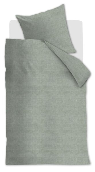 Ambiante Baumwolle Bettwäsche Edo Khaki Green Khaki 155 cm x 220 cm grün