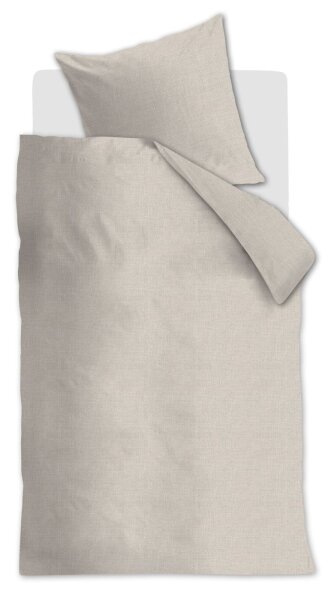Ambiante Baumwolle Bettwäsche Edo Sand Sand 135 cm x 200 cm natur