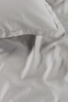 Ambiante Mako Satin Bettwäsche Satin Uni Grey 135 cm x 200 cm grau