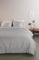 Ambiante Mako Satin Bettwäsche Satin Uni Grey 155 cm...