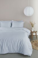 Ambiante Mako Satin Bettwäsche Satin Uni Light Blue...