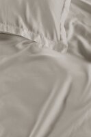 Ambiante Mako Satin Bettwäsche Satin Uni Sand Sand 155 cm x 220 cm natur
