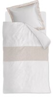 Beddinghouse Mako Satin Bettwäsche Bakthi Sand Sand 155 cm x 220 cm natur