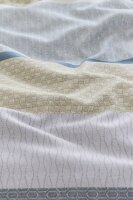 Beddinghouse Mako Satin Bettwäsche Hil Blue 135 cm x 200 cm blau
